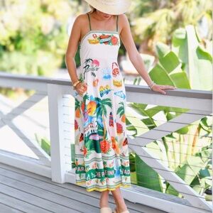 Paradise Midi Dress Size Medium